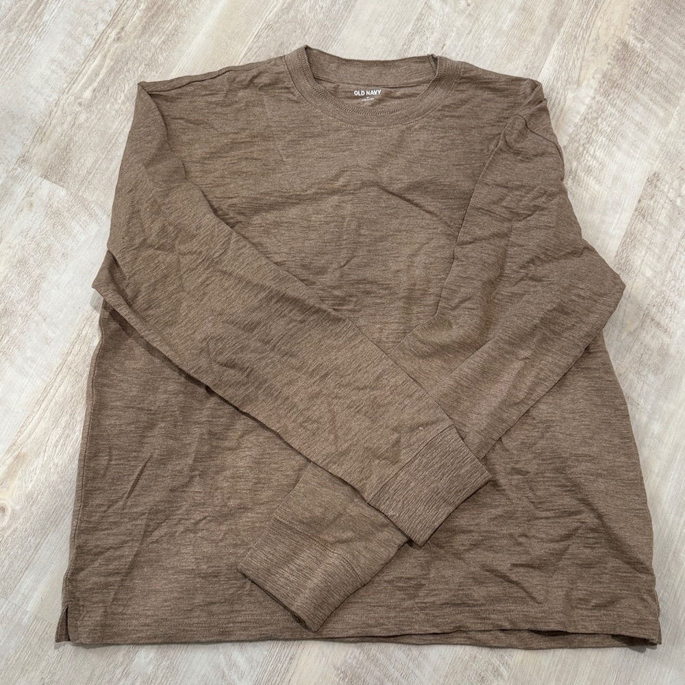 Old Navy Taupe Long Sleeve Top